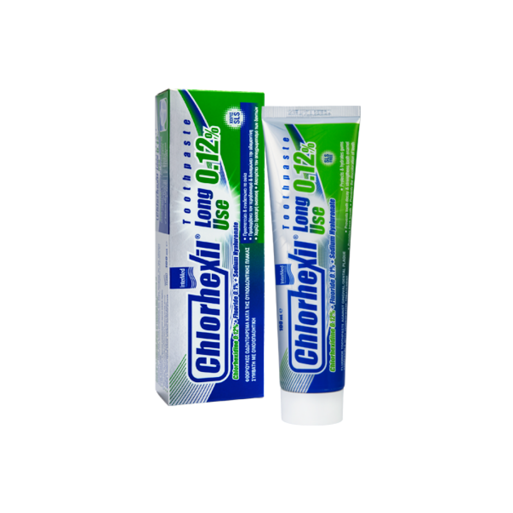 Intermed |  Chlorhexil Long Use Toothpaste 0.12% Πολλαπλή Προστασία της Στοματικής Κοιλότητας | 100ml