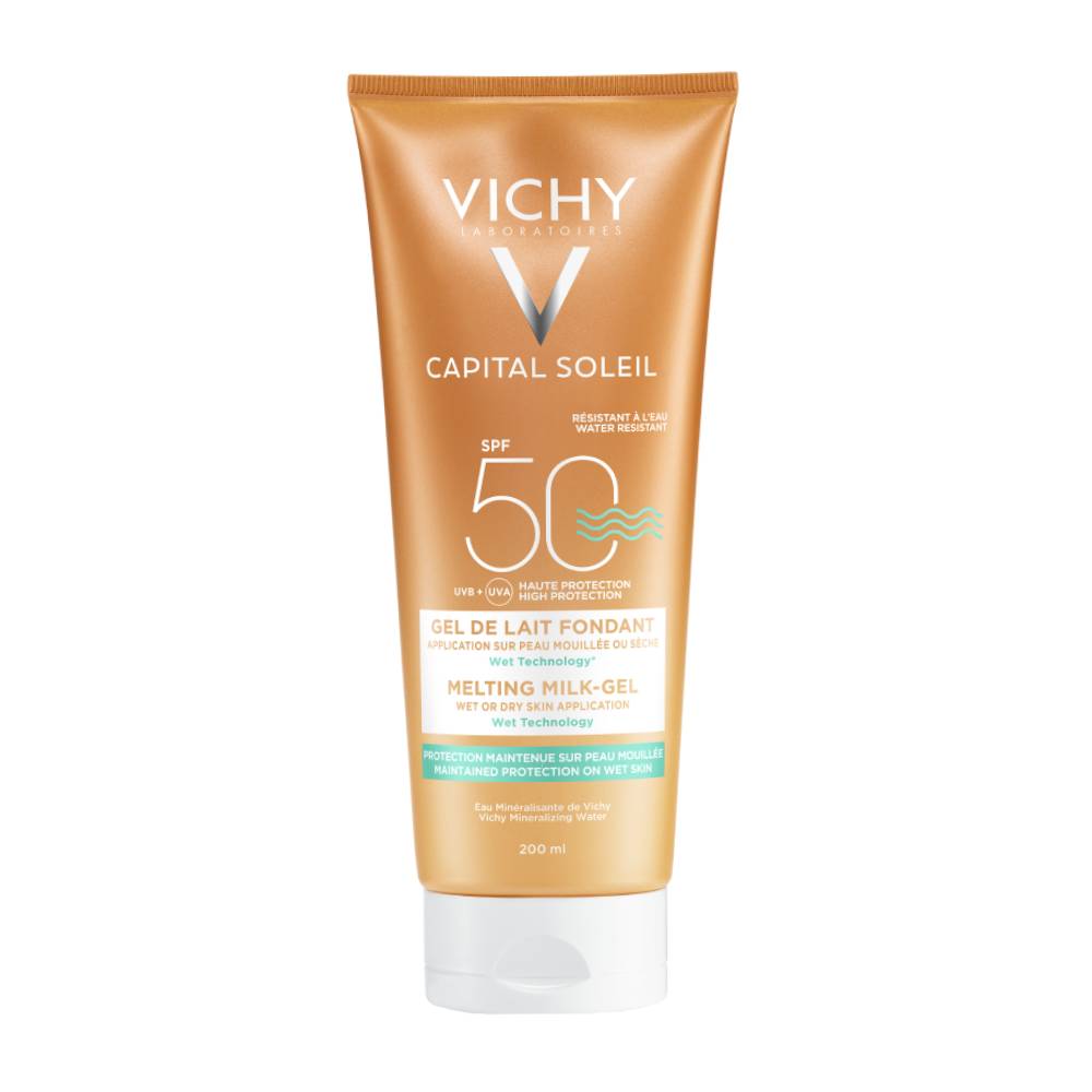 Vichy | Capital Soleil | Αντηλιακό Γαλάκτωμα-Gel για Υγρό ή Στεγνό Δέρμα SPF50+ | 200ml