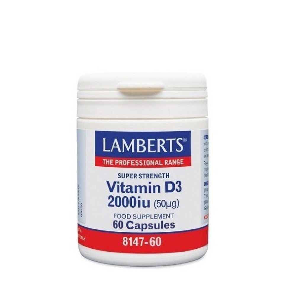 Lamberts | Vitamin D3 2000iu (50μg) | 60caps