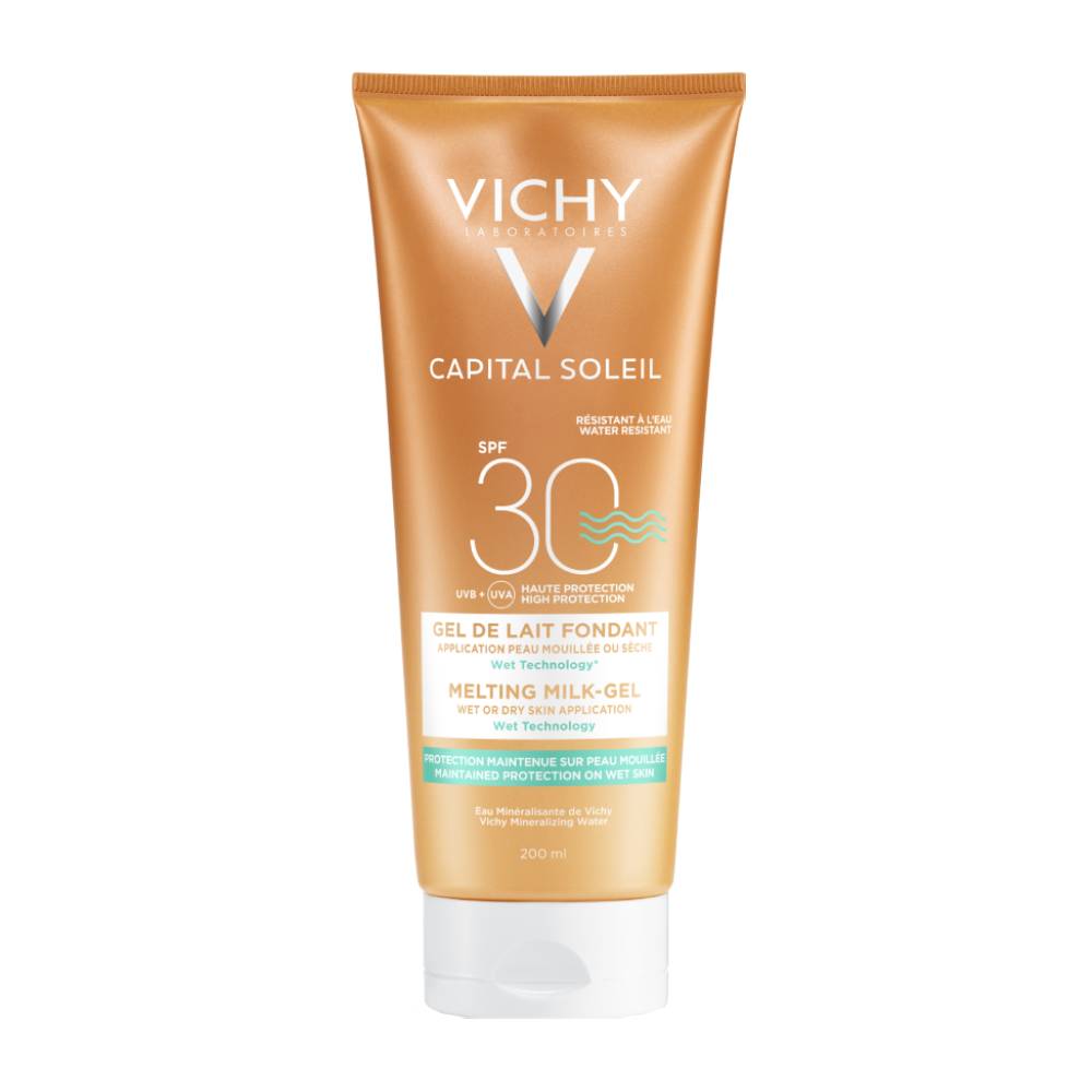 Vichy | Capital Soleil | Αντηλιακό Γαλάκτωμα-Gel για Υγρό ή Στεγνό Δέρμα SPF30+ | 200ml