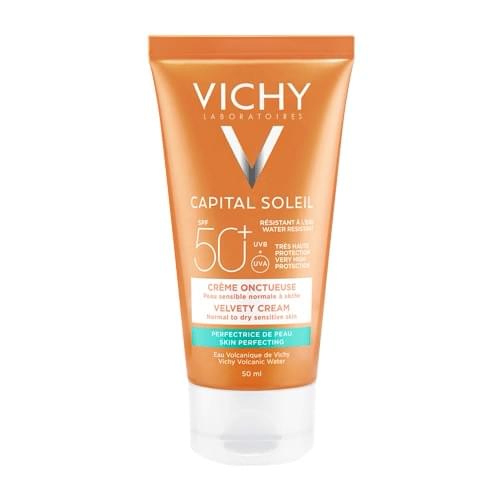Vichy | Capital Soleil | Αντηλιακή Κρέμα Προσώπου για Βελούδινη Επιδερμίδα  SPF50+ | 50ml