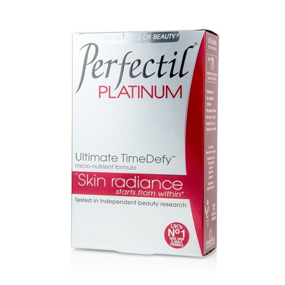 Vitabiotics | Perfectil Platinum Συμπλήρωμα Διατροφής για Μαλλιά - Νύχια – Δέρμα | 60tabs