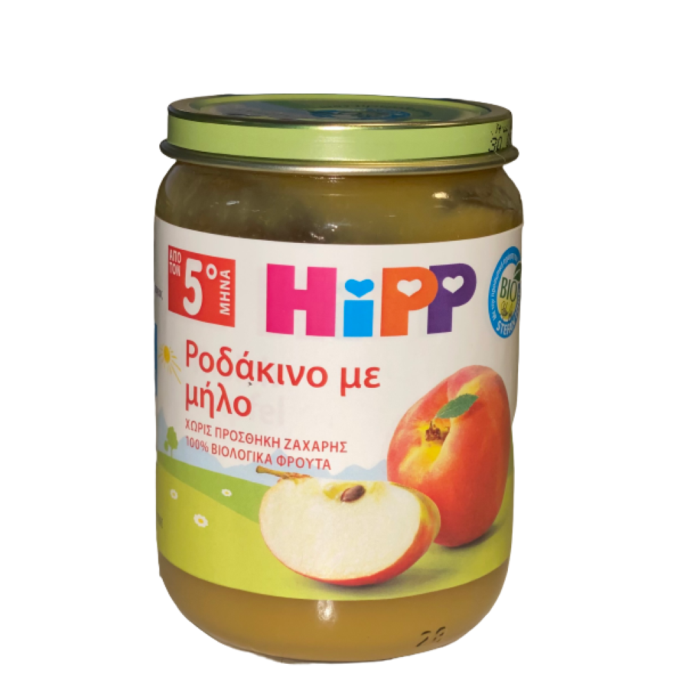 Hipp |Φρουτόκρεμα Ροδάκινο με Μήλο 5m+ |190gr