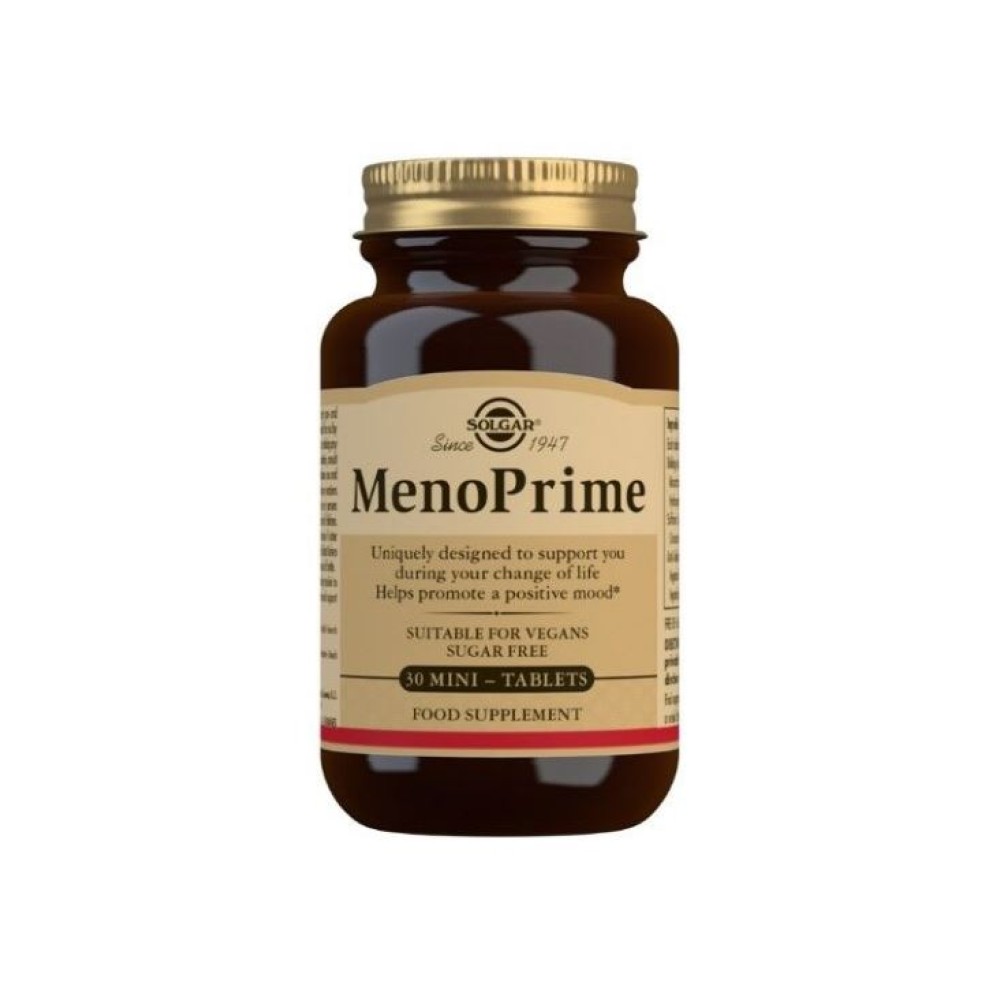 Solgar | MenoPrime Συμπλήρωμα Διατροφής για την Εμμηνόπαυση | 30mini-tabs