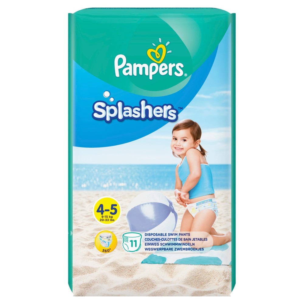 Pampers | Splashers No. 4-5 (9-15kg) | 11 τμχ
