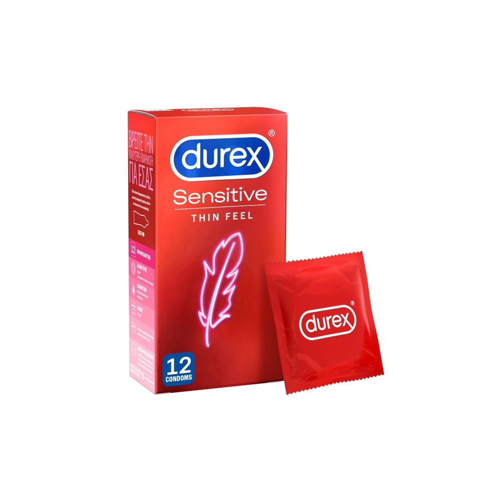 Durex | Προφυλακτικά Sensitive | 12τμχ