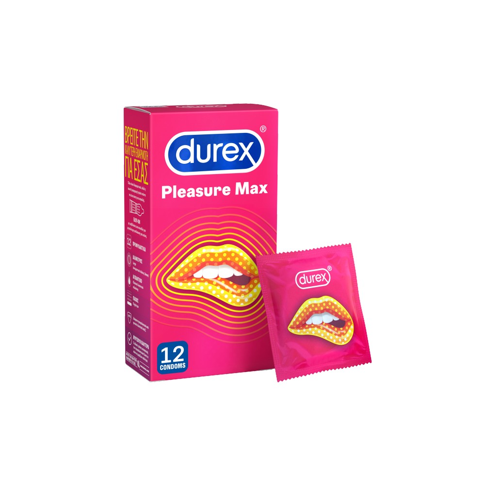 Durex | Προφυλακτικά Pleasure Max With Dots and Ribs | 12τμχ