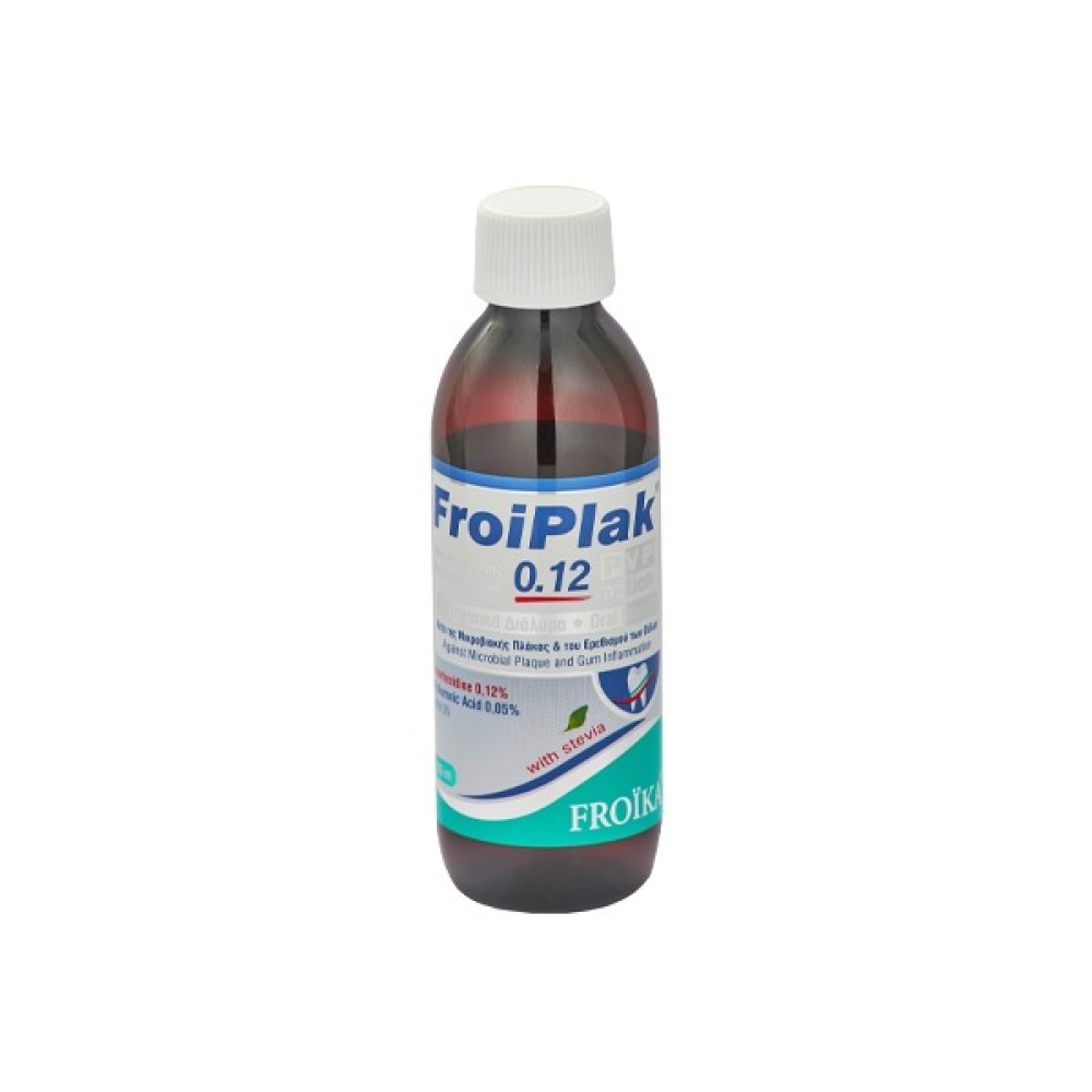 Froika | FroiPlak 0,12 PVP Action Αντισηπτικό Στοματικό Διάλυμα κατά της Χρώσης των Δοντιών | 250ml