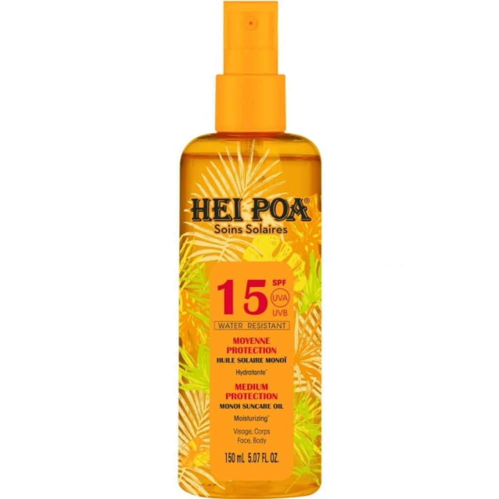 Hei Poa | Monoi  Suncare Dry Oil SPF15 Ξηρό Αντηλιακό Λάδι | 150ml