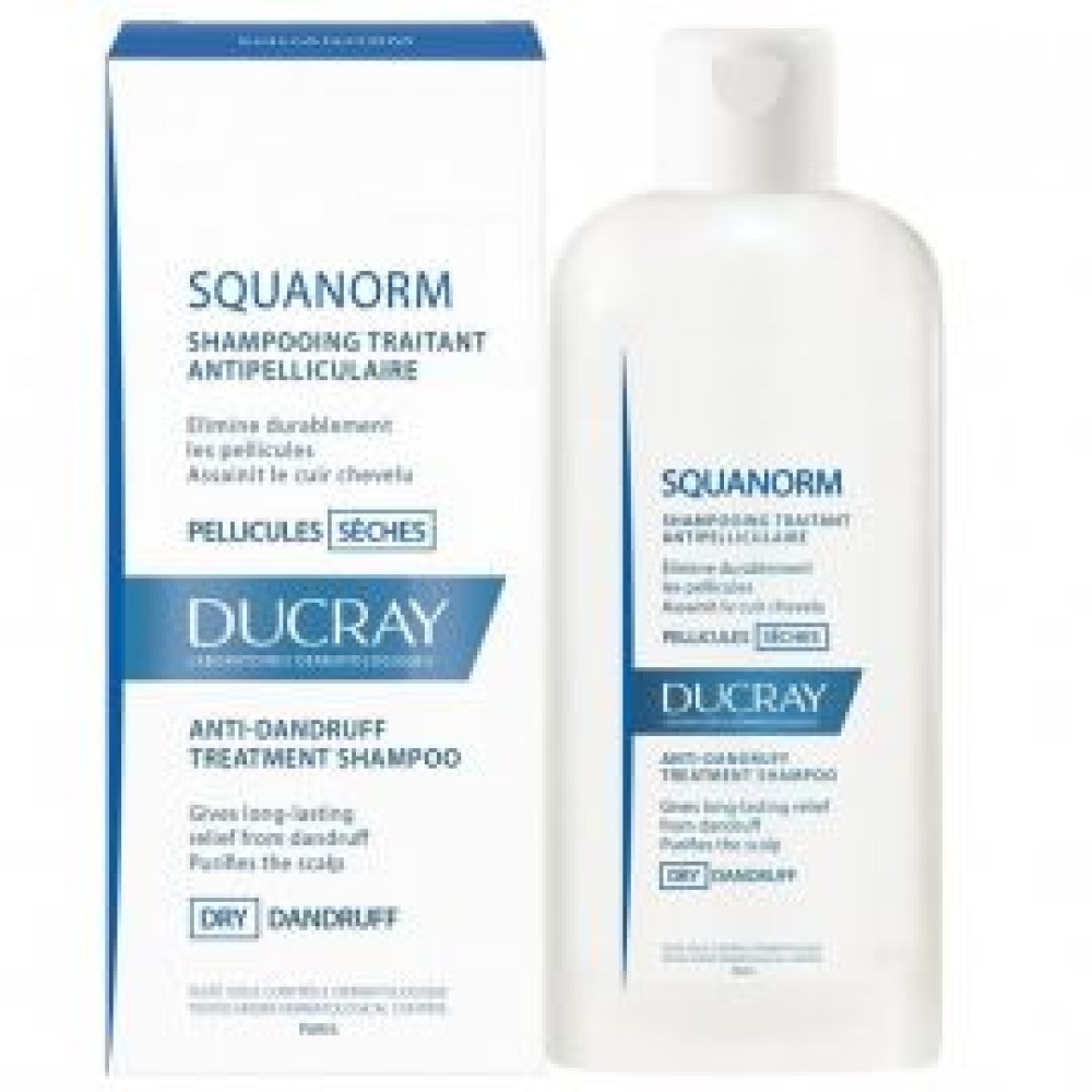 Ducray | Squanorm Shampooing Pellicules Sèches |Σαμπουάν για Ξηρή Πιτυρίδα | 200ml