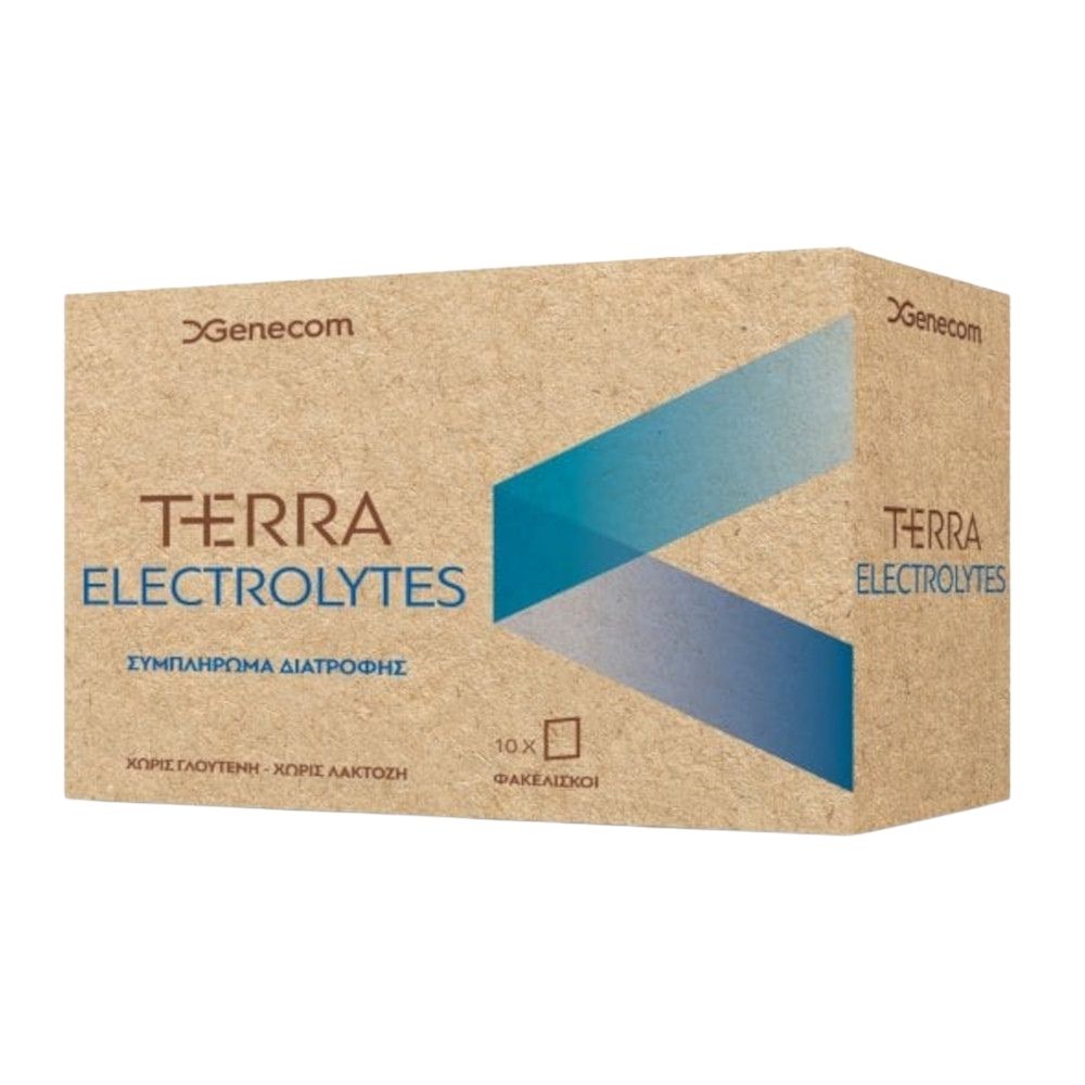Genecom | Terra Electrolytes Συμπλήρωμα Διατροφής με Ηλεκτρολύτες | 10 φακελίσκοι