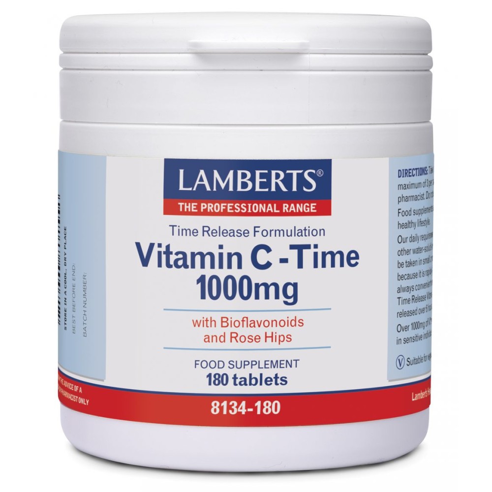 Lamberts |Vitamin C-Time Release 1000mg |180Tabs