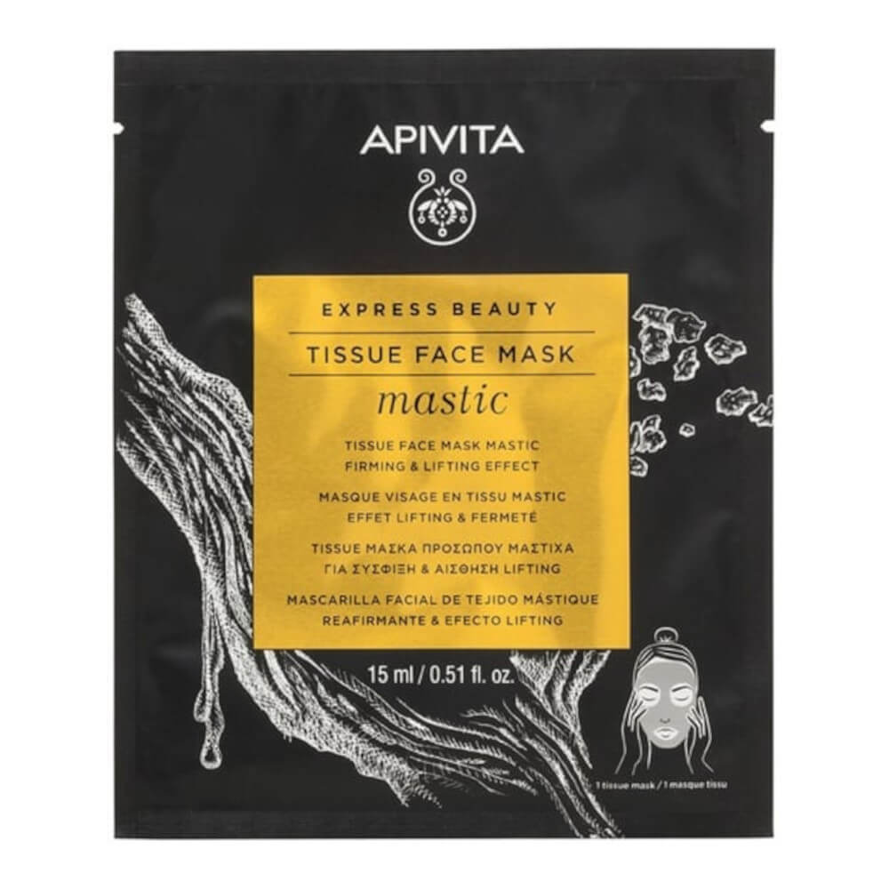 Apivita | Tissue Face Mask Μαστίχα για Σύσφιξη & Αίσθηση Lifting | 15ml