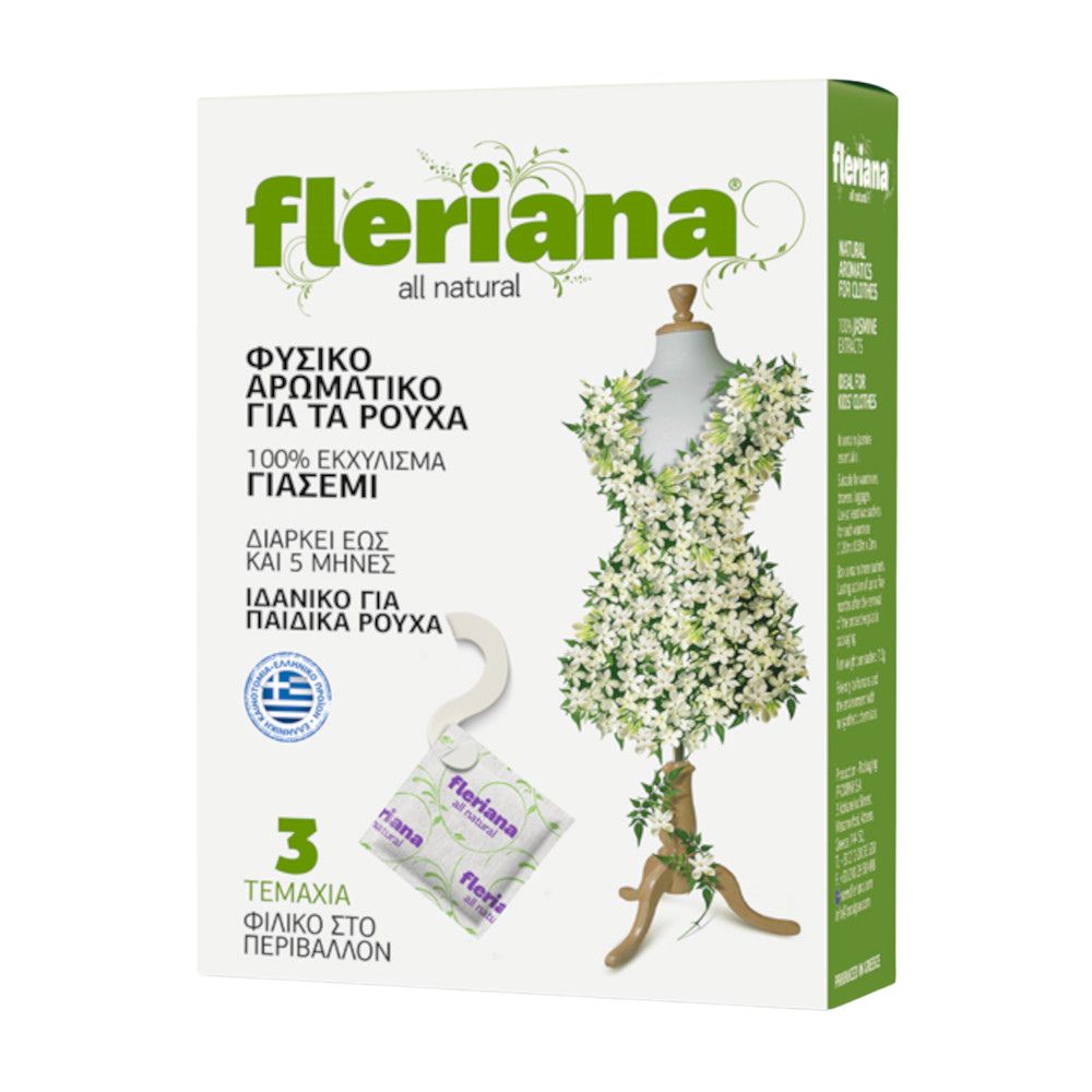 Fleriana | Αρωματικά Φακελάκια για τα Ρούχα Γιασεμί | 3τμχ