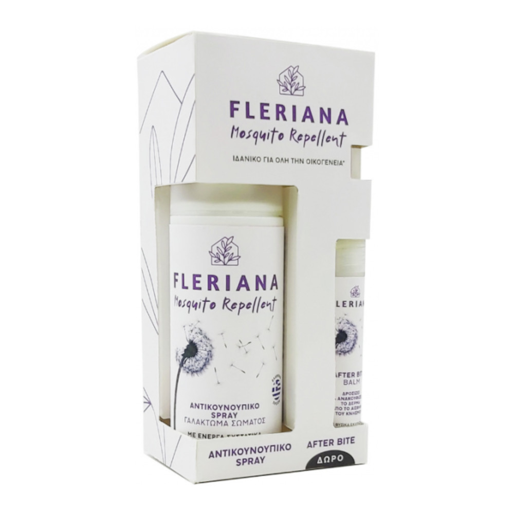 Fleriana | Promo Αντικουνουπικό Spray Γαλάκτωμα Σώματος 100ml & ΔΩΡΟ After Bite Balm 7ml   