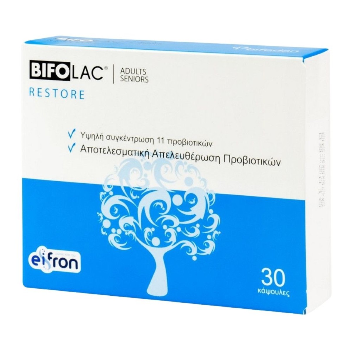 Eifron | Bifolac Restore για την Αποκατάσταση της Χλωρίδας του Εντέρου | 30caps