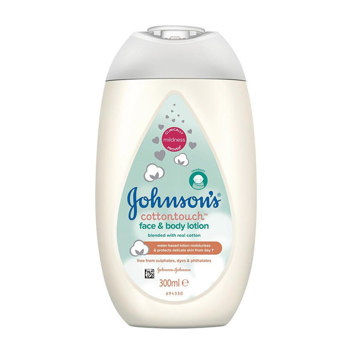 Johnson\'s | Cottontouch Face & Body Lotion | Βρεφική Λοσιόν για Πρόσωπο και Σώμα | 300ml
