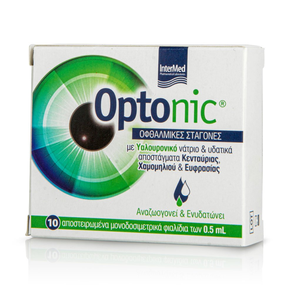 InterMed | Optonic Eye Drops | Οφθαλμικές Σταγόνες | 10x0,5ml