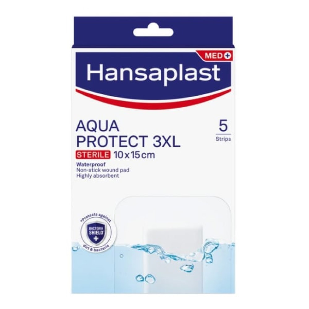 Hansaplast | Aqua Protect 3XL | Αδιάβροχα Επιθέματα 10 x 15cm | 5τμχ