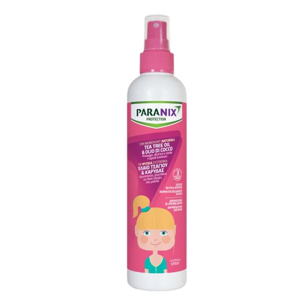 Paranix | Protection Αντιφθειρικό Styling Spray με Έλαιο Τσαγιού και Καρύδας για Κορίτσια | 250ml