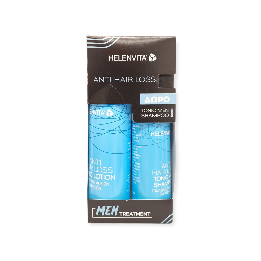Helenvita | Πακέτο Κατά της Τριχόπτωσης για Άντρες- Tonic Lotion 100ml & ΔΩΡΟ Men Shampoo 100ml