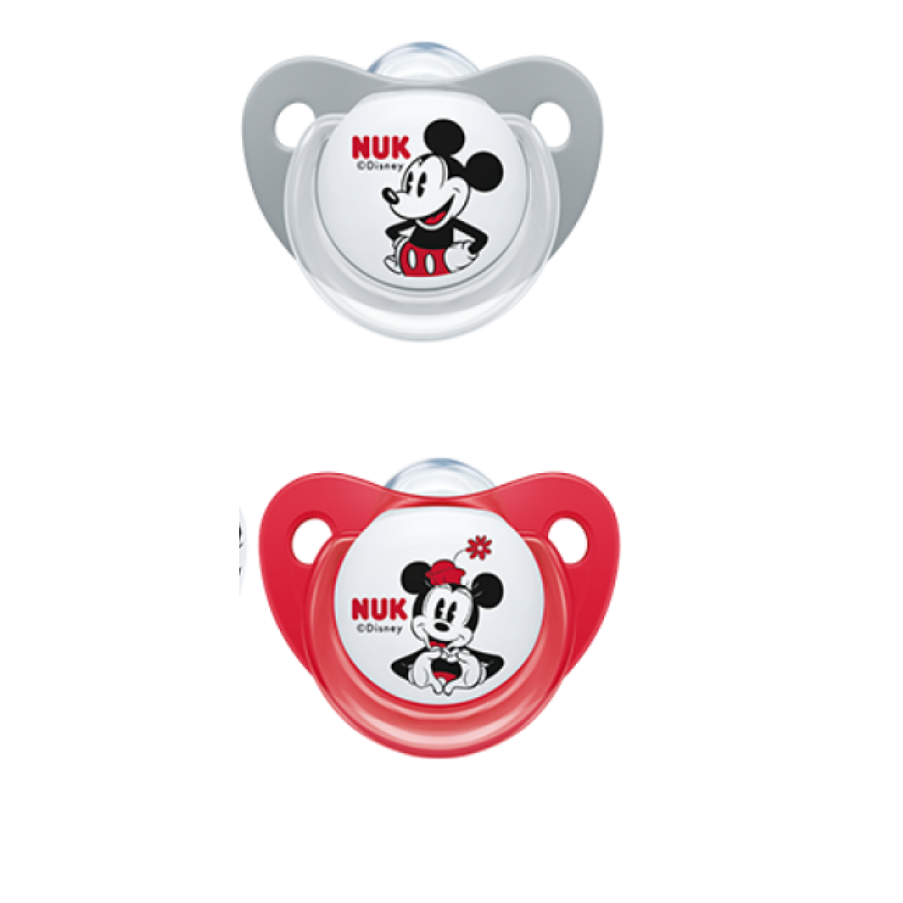 Nuk | Disney Classics Trendline Πιπίλα σιλικόνης Mickey or Minnie 0-6m | 1τμχ