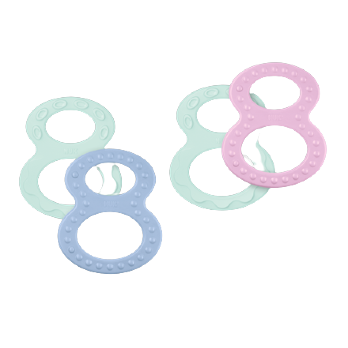 Nuk | Teether Set Κρίκοι Οδοντοστοιχίας 0+m | 2τμχ