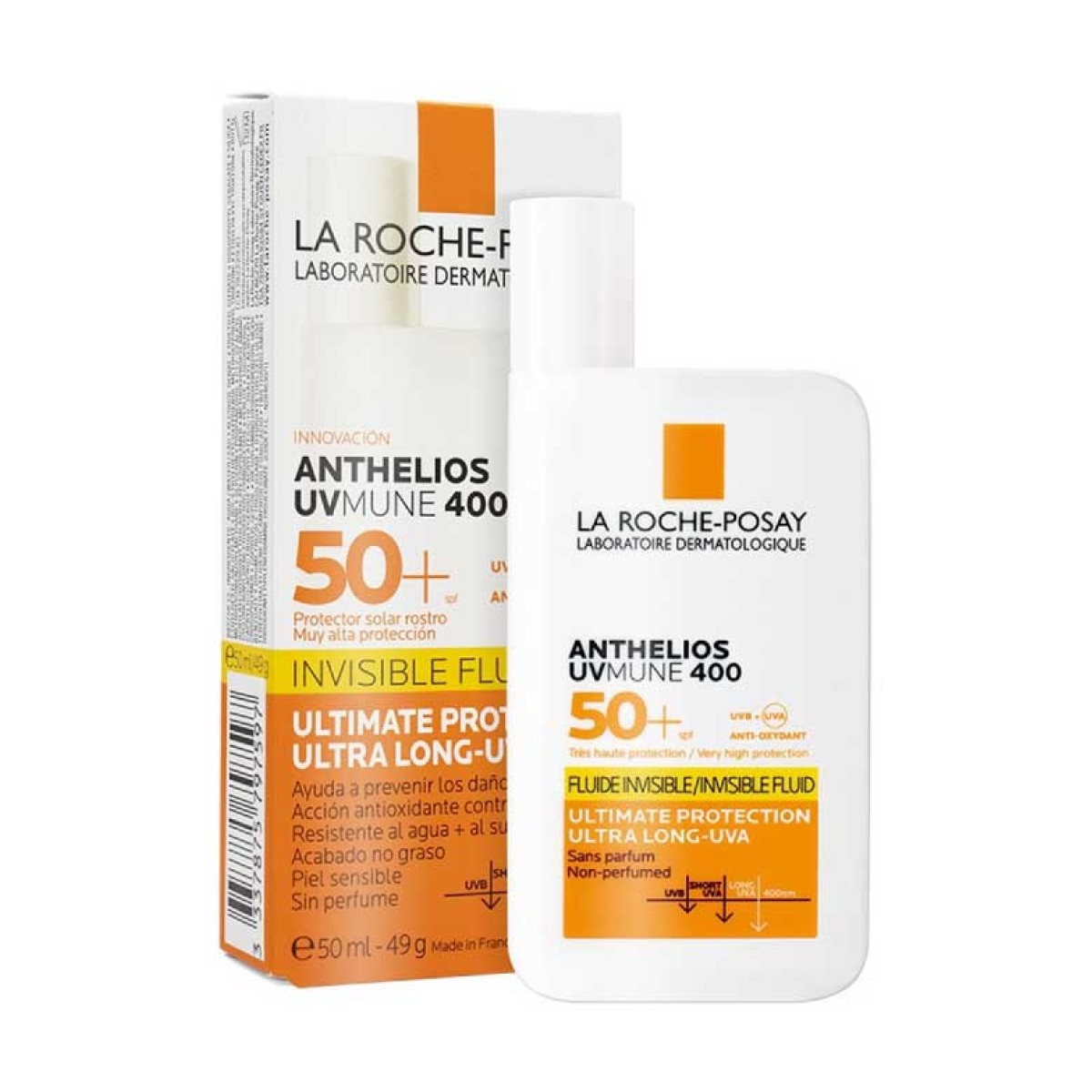 La Roche Posay | Anthelios Uvmune 400 Invisible Fluid SPF50+ Αντηλιακό Γαλάκτωμα Προσώπου | 50ml