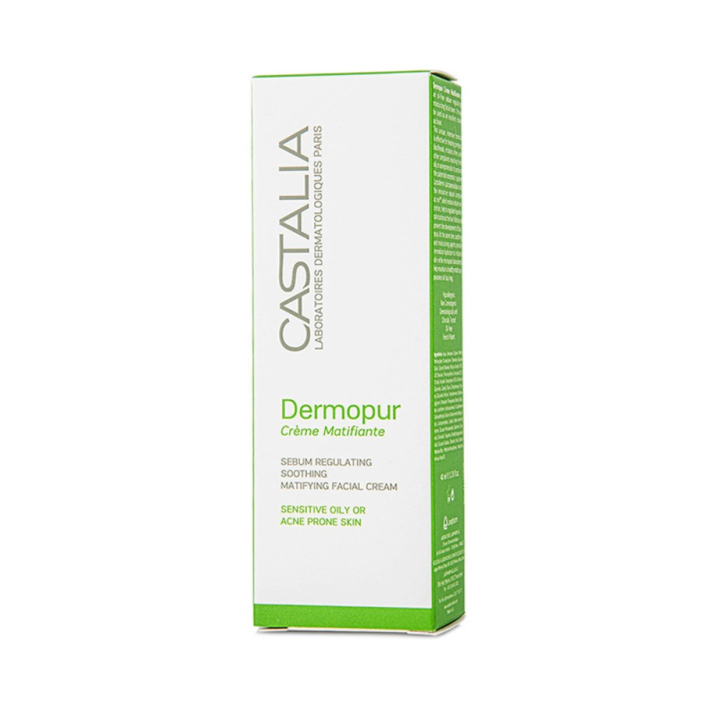 Castalia | Dermopur Creme Matifiante Ενυδατική Κρέμα για τη Λιπαρό Δέρμα με Τάση Ακμής | 40ml
