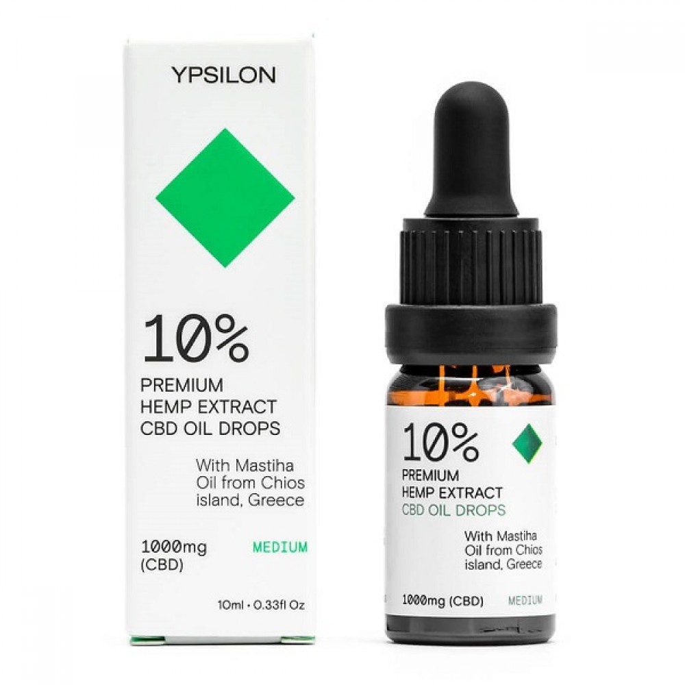 Ypsilon |10% CBD (1000mg) Medium Έλαιο Κάνναβης CBD με Μαστιχέλαιο Χίου |10ml