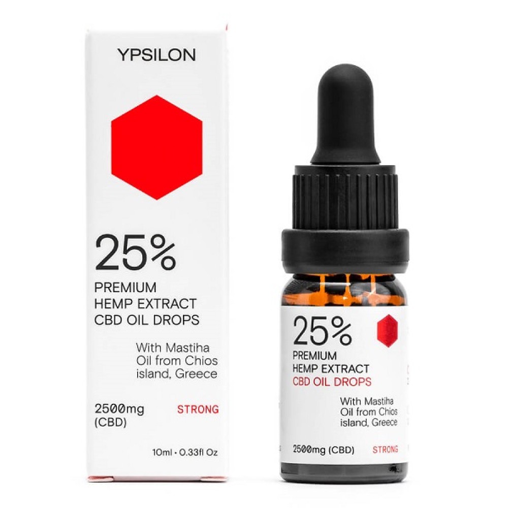 Ypsilon |25% CBD (2500mg) Strong Έλαιο Κάνναβης CBD με Μαστιχέλαιο Χίου |10ml