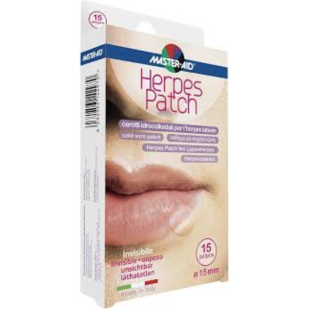 Master Aid | Herpes Patch Υδροκολλοειδή Επιθέματα για τη Θεραπεία του Επιχείλιου Έρπη | 15τμχ