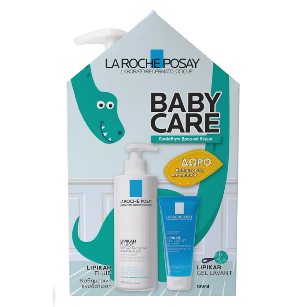 La Roche Posay | Promo Lipikar Fluid για το Δέρμα του Μωρού 400ml & ΔΩΡΟ Lipikar Gel Lavant για Καθημερινό Καθαρισμό 100ml