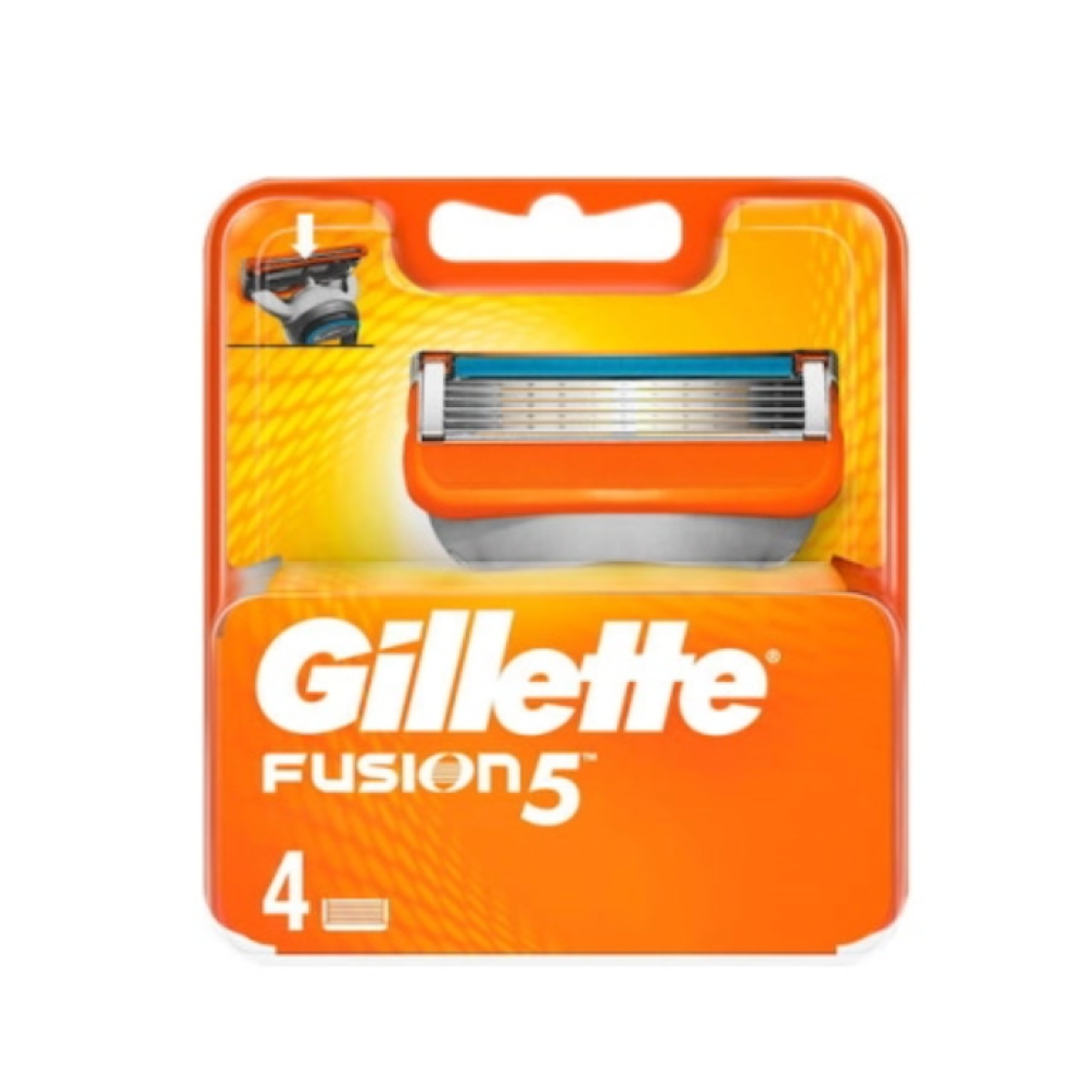 Gillette | Fusion 5 Ανταλλακτικές Κεφαλές Ξυριστικής Μηχανής | 4τμχ