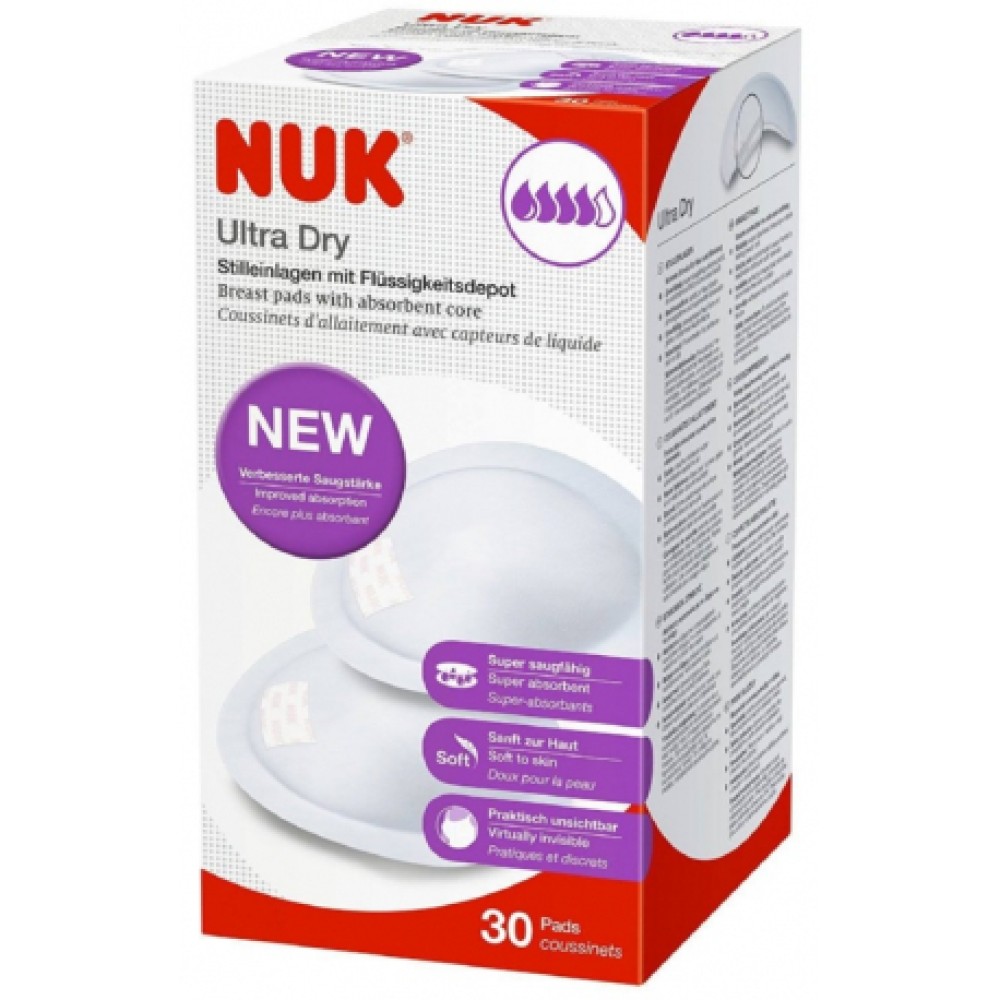 Nuk |  επιθέματα στήθους Ultra Dry  | 30 τεμάχια