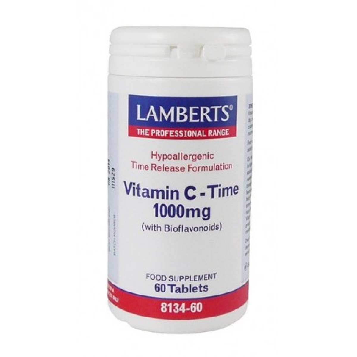 Lamberts | Vitamin C 1000mg Time Release Βιταμίνη C Βραδείας Απελευθέρωσης |  60 Tablets