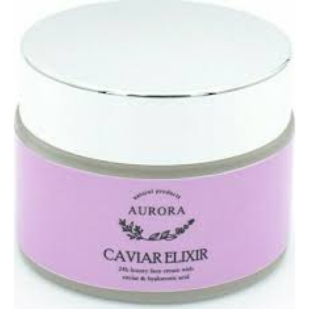 Aurora Natural Elixir | 24ωρη Κρέμα Προσώπου για Ενυδάτωση με Υαλουρονικό Οξύ & Χαβιάρι | 50ml