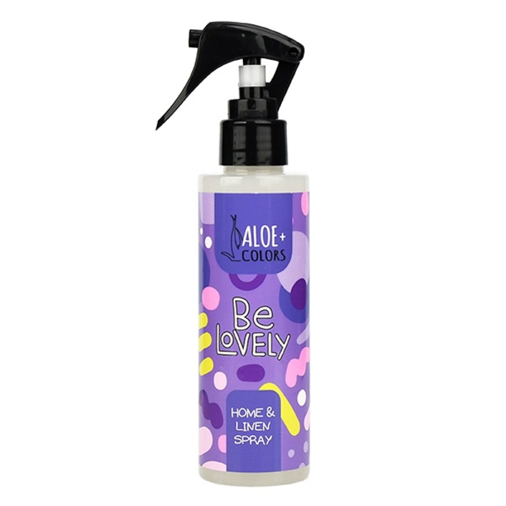 Aloe+ Colors | Be Lovely Home & Linen Spray | Αρωματικό Σπρέι Χώρου & Υφασμάτων με Άρωμα Καραμέλα & Πικραμύγδαλο |150ml