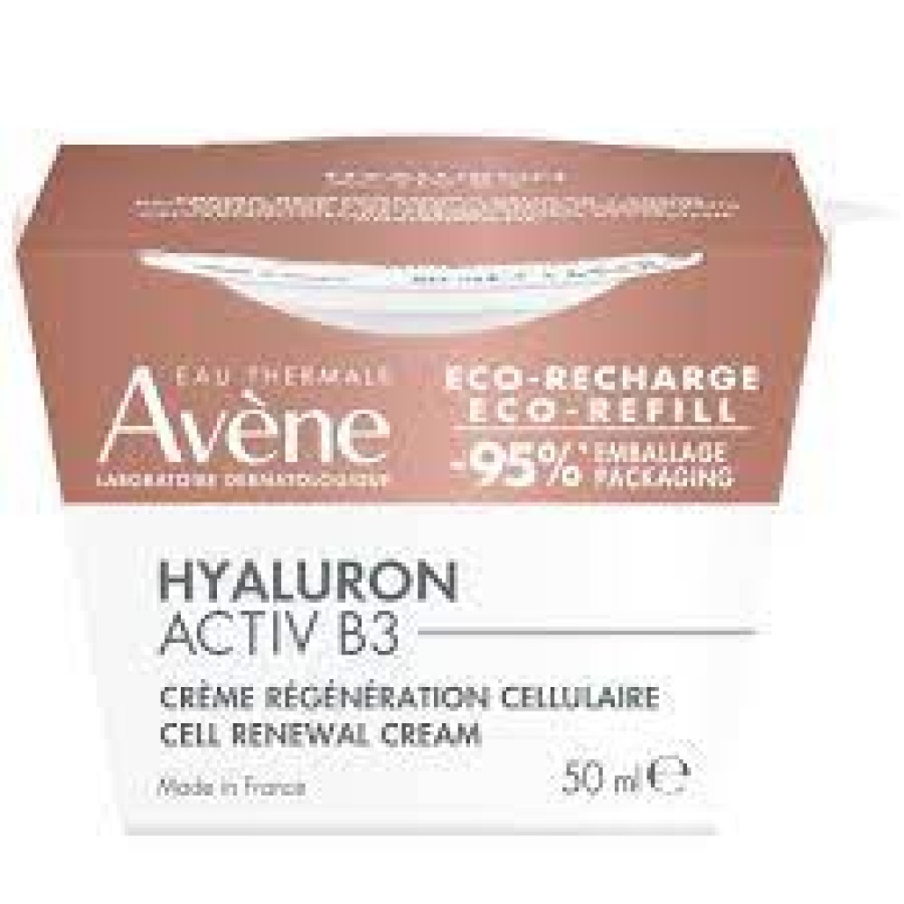 Avene | Hyaluron Activ B3 Refill|24ωρη Κρέμα Προσώπου με Υαλουρονικό Οξύ για Αντιγήρανση|Ανταλλακτικό| 50ml