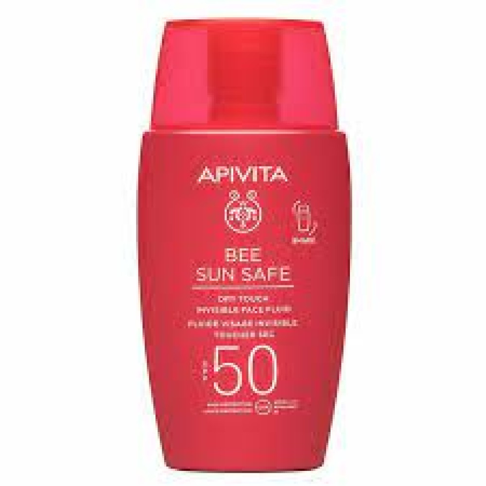 Apivita | Bee Sun Safe Dry Touch Invisible Face Fluid | Λεπτόρρευστη Αντηλιακή Κρέμα Προσώπου SPF50 | 50ml
