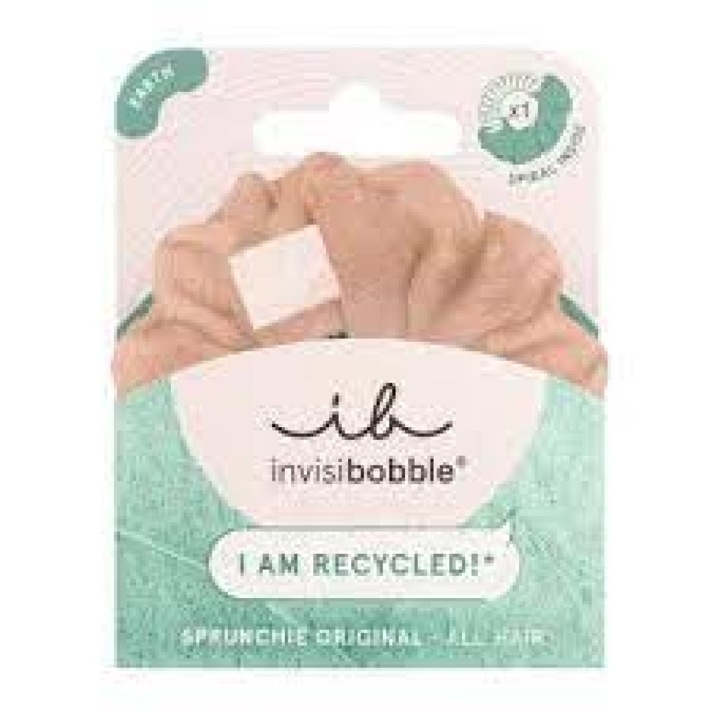 Invisibobble | Sprunchie Original Earth Collection Recycling Rocks  | Λαστιχάκι Μαλλιών με Υφασμάτινη Επένδυση | 1τμχ