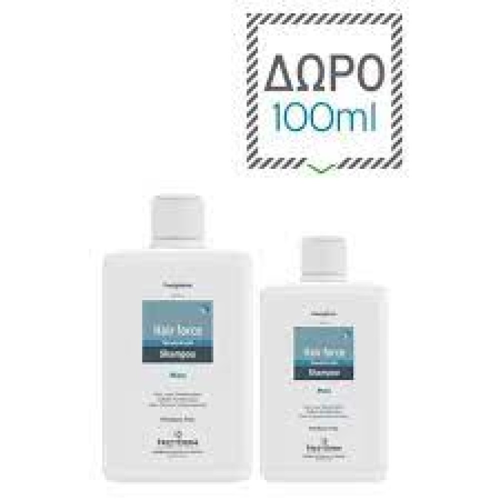 Frezyderm | Promo Pack Hair Force Shampoo Men 200ml | & Δώρο Επιπλέον Ποσότητα 100ml
