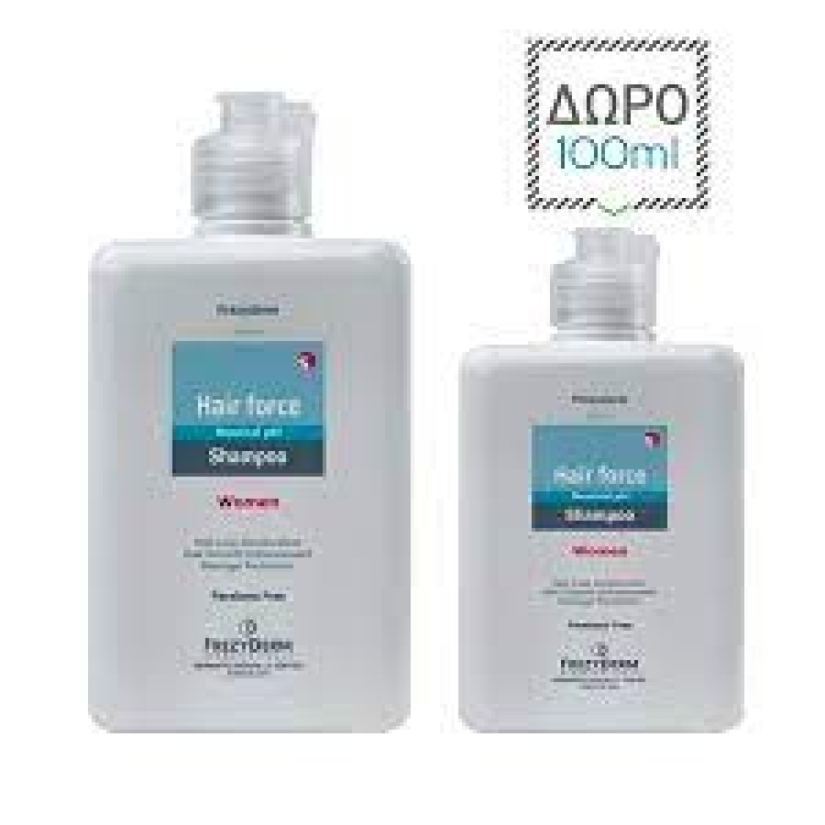 Frezyderm | Promo Pack Hair Force Shampoo Women 200ml | & Δώρο Επιπλέον Ποσότητα 100ml