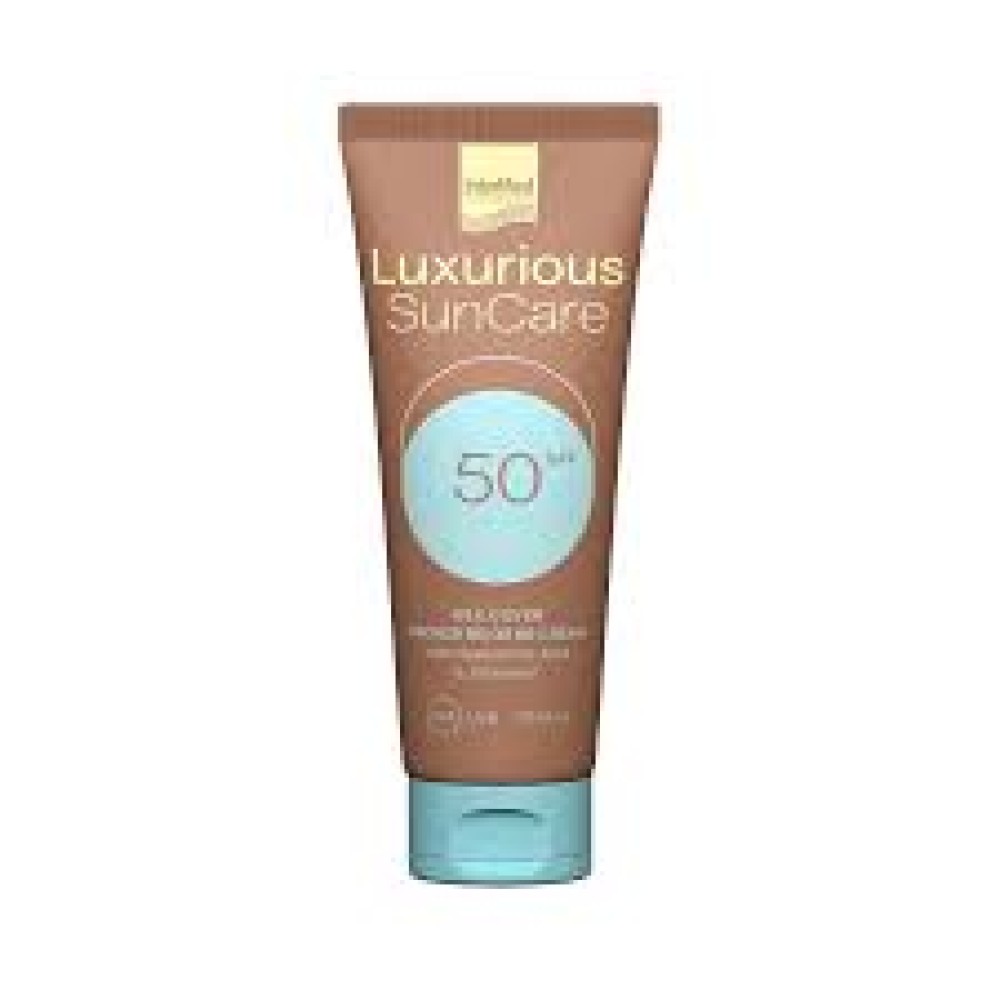 Intermed | Luxurious Sun Care Silk Cover Bronze Beige BB Cream SPF50 | Αντηλιακή Κρέμα Προσώπου Με Χρώμα | 75ml