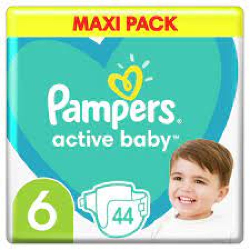 Pampers | Active Baby Maxi Pack Νο.6 (13-18kg) | 44τεμ