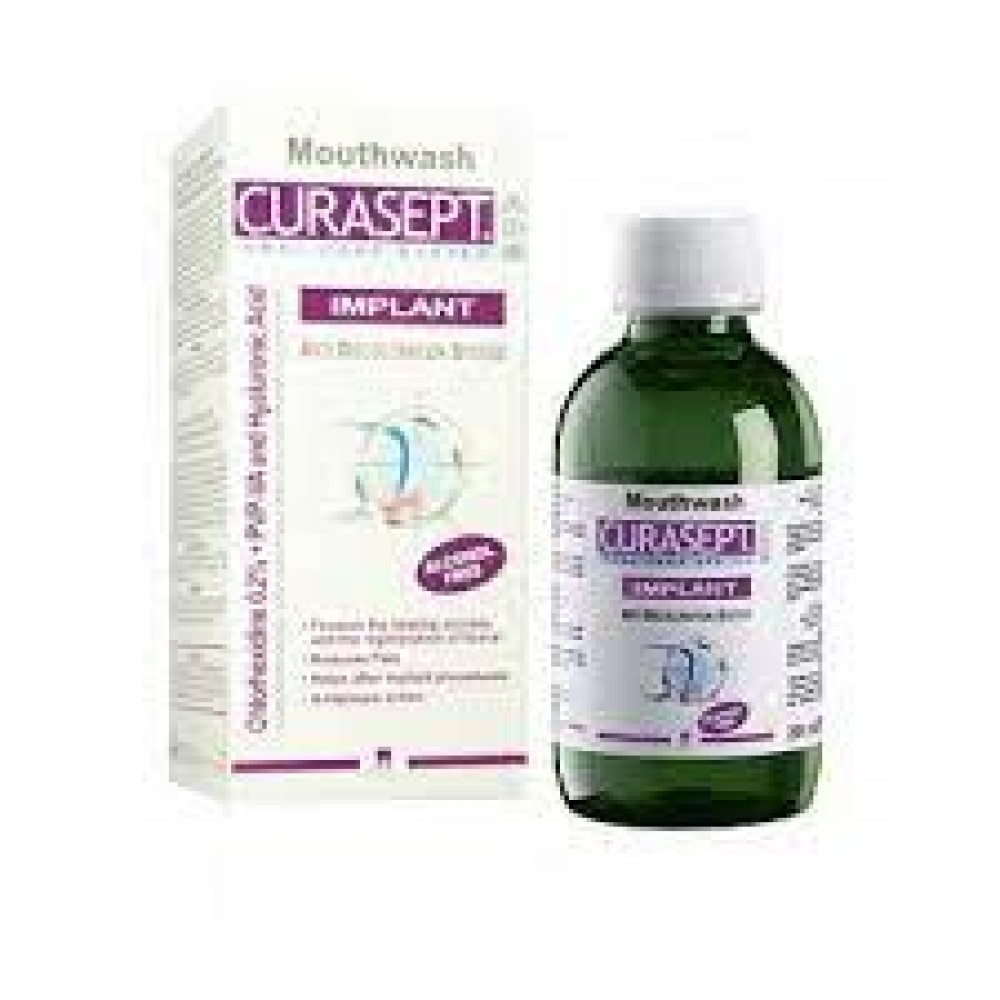 Curasept | ADS Mouthwash Implant | Στοματικό Διάλυμα Με Χλωρεξιδίνη 0,20% | Για Εμφυτεύματα | 200ml