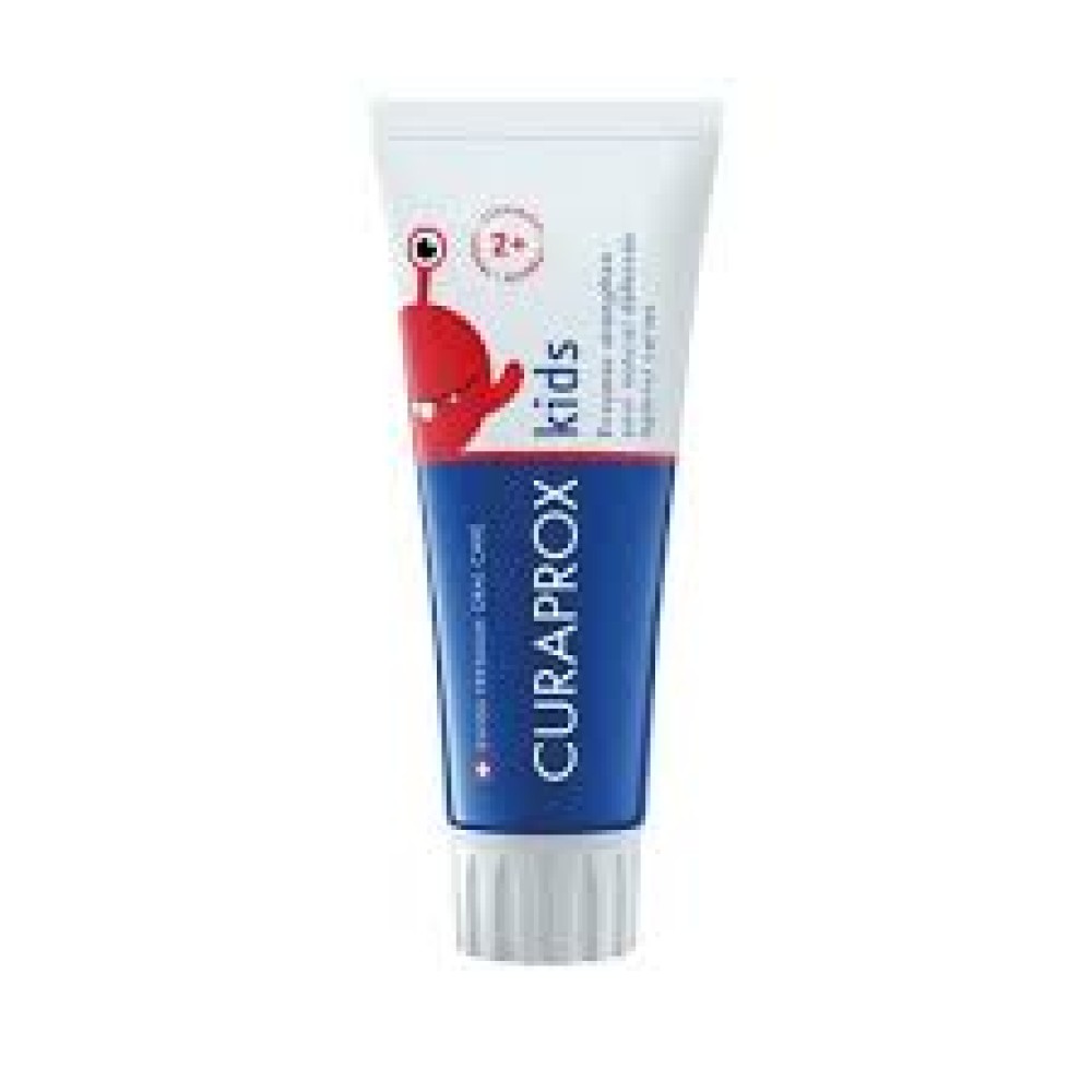 Curaprox | Toothpaste For Kids | Παιδική Οδοντόκρεμα από 2 Ετών και Άνω με Γεύση Φράουλας | με Φθόριο 950ppm | 60ml