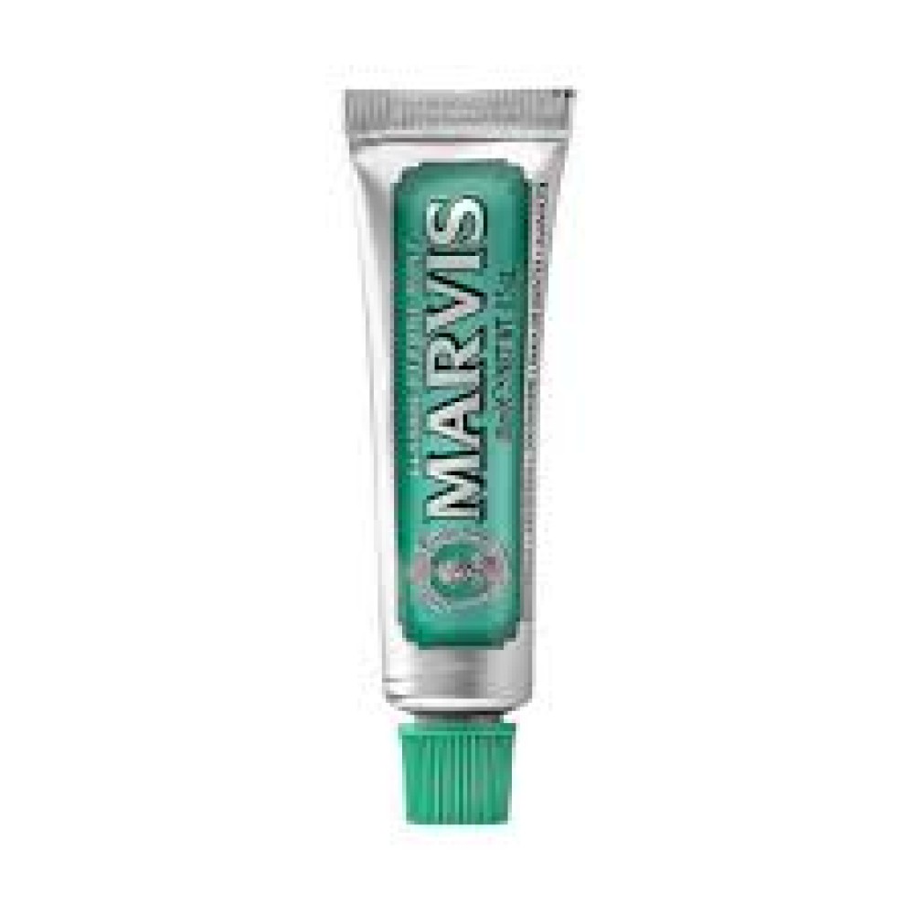 Marvis | Classic Strong Mint Toothpaste Travel Size | Οδοντόκρεμα με Γεύση Μέντας για Λεύκανση και Δροσερή Αναπνοή | 10ml