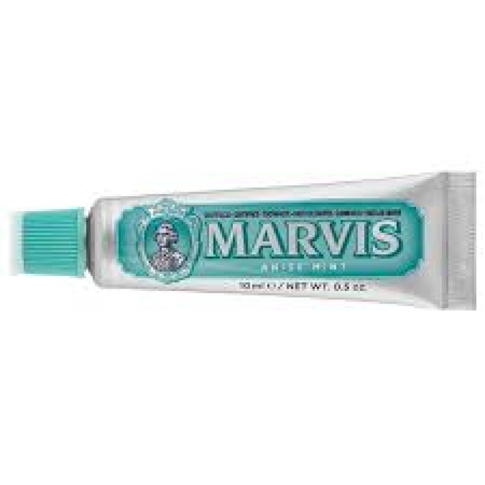 Marvis | Anise Mint Toothpaste Travel Size | Οδοντόκρεμα με Γεύση Γλυκάνισο-Μέντα για Λεύκανση και Δροσερή Αναπνοή | 10ml