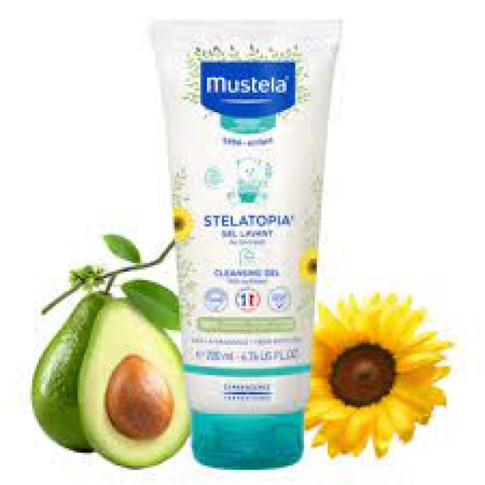 Mustela | Stelatopia Cleansing Gel | Αφροντούς για Σώμα & Μαλλιά | 200ml.